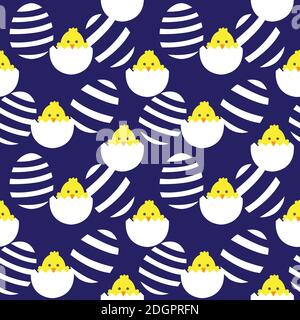 Easter Egg Seamless Pattern for computer graphics, fashion textiles, etc. Stock Vector