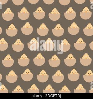 Easter Egg Seamless Pattern for computer graphics, fashion textiles, etc. Stock Vector