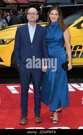 Producer Steven Soderbergh and Jules Asner attending the Logan Lucky UK