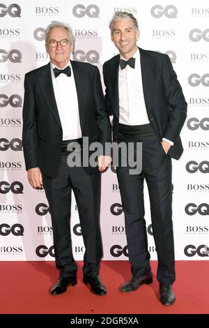 Larry Lamb (left) and George Lamb attending the GQ Men of the Year Awards 2017 held at the Tate Modern, London. Picture credit should read: Doug Peters/Empics Entertainment Stock Photo