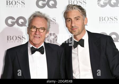 Larry Lamb (left) and George Lamb attending the GQ Men of the Year Awards 2017 held at the Tate Modern, London. Picture credit should read: Doug Peters/Empics Entertainment Stock Photo