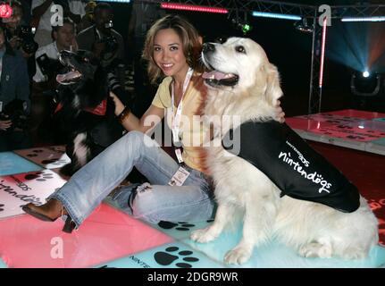 Myleene Klass attending the Nintendogs virtual puppy launch, London. Doug Peters/allactiondigital.com  Stock Photo