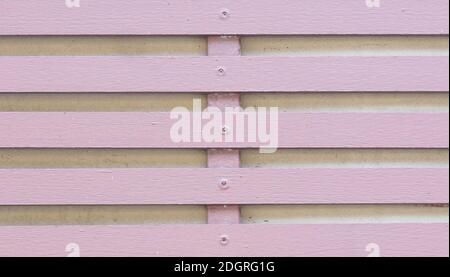 A soft magenta holizontal fence by hardwood style. Stock Photo
