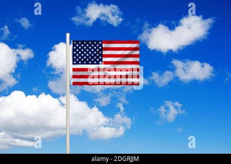 Fotomontage, Flagge von  den USA, Vereinigte Staaten von Amerika, Stock Photo