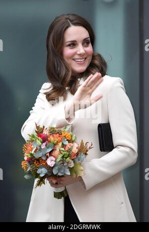 Duchess of Cambridge visits Family Action, Hornsey Road, London, she was wearing a coat by Goat. Photo credit should read: Doug Peters/EMPICS Entertainment Stock Photo