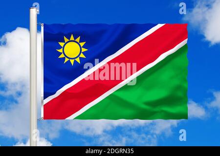 Fotomontage, Flagge von Namibia, Afrika, Westafrika, Stock Photo
