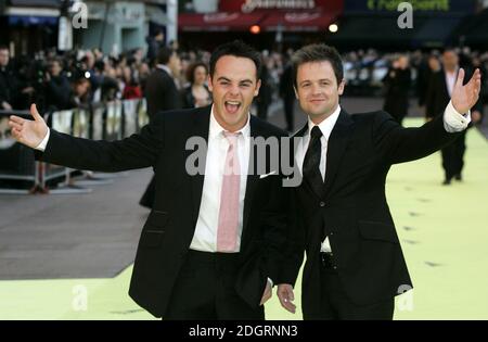 Ant McPartlin and Declan Donnelly arriving. Stock Photo