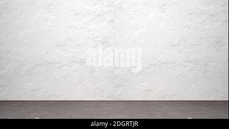 Rustic emty room with stone wall - Illustration Stock Photo