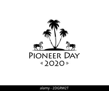 symbol icon Illustration Of pioneer days Stock Vector