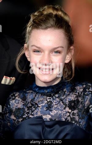 Eleanor Stagg attending the Mercy premiere at the Curzon Mayfair cinema, London Stock Photo