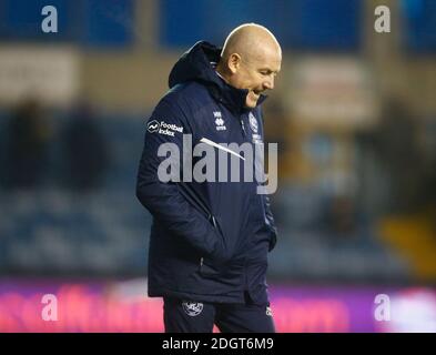 LONDON, United Kingdom, DECEMBER 08: Queens Park Rangers manager Mark Warburton during Sky Bet Championship between Millwall and of Queens Park Ranger Stock Photo