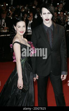 Dita Von Teese and Marilyn Manson attending. Stock Photo