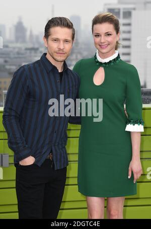 Matt Czuchry and Emily VanCamp attending a photocall for NBCUniversal