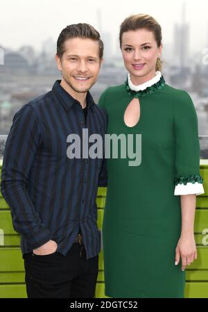 Matt Czuchry and Emily VanCamp attending a photocall for NBCUniversal