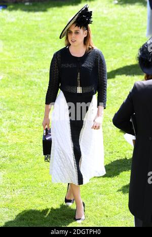 Princess Beatrice of York during day three of Royal Ascot at Ascot Racecourse. Photo credit should read: Doug Peters/EMPICS Entertainment Stock Photo