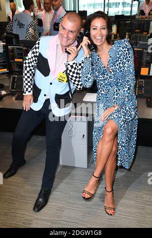 Melanie Sykes during the 14th annual BGC Charity Day event held at BGC Partners, One Churchill Place, London Stock Photo