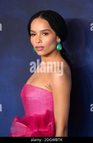 Zoe Kravitz attending the Fantastic Beasts: The Crimes of Grindelwald UK premiere held at Leicester Square, London. Photo credit should read: Doug Peters/EMPICS Stock Photo