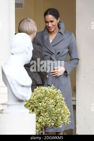 The Duchess of Sussex visits the Royal Variety Charity's residential nursing and care home Brinsworth House, London. Picture Credit Should Read: Doug Peters/EMPICS Stock Photo