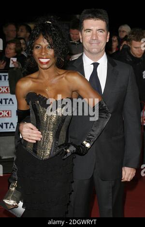 Simon Cowell and Sinitta arriving at the National Television Awards 2006, the Royal Albert Hall, London. Stock Photo