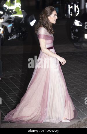 The Duchess of Cambridge arriving at the 100 Women in Finance Gala Dinner, The Victoria and Albert Museum, London. Stock Photo