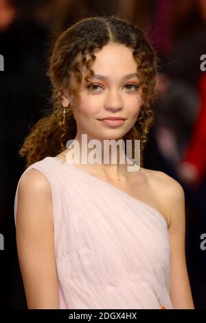 Nico Parker attending the european premiere of Dumbo held at Curzon