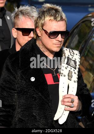Liam Howlett during the funeral and procession to honour the memory of The Prodigy's Keith Flint, in Essex. Photo credit should read: Doug Peters/EMPICS Stock Photo