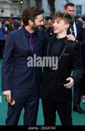 David Tennant and Ty Tennant attending the UK premiere of Tolkien held at Curzon Mayfair, London. Picture Credit Should Read: Doug Peters/EMPICS Stock Photo