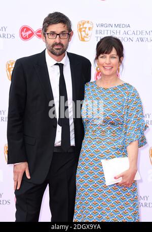 Louis Theroux and Nancy Strang attending the Virgin Media BAFTA TV awards, held at the Royal Festival Hall in London. Photo credit should read: Doug Peters/EMPICS Stock Photo