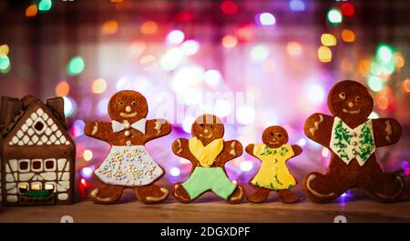 Christmas gingerbread house. photo with space for text Stock Photo