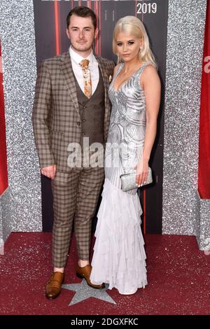 Max Bowden and Danielle Harold attending the British Soap Awards 2018 held at The Lowry, Manchester Stock Photo