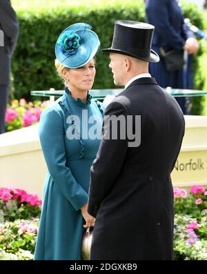 Zara Tindall (left) and Mike Tindall during Ladies Day of Royal Ascot at Ascot Racecourse. Picture credit should read: Doug Peters/EMPICS Stock Photo