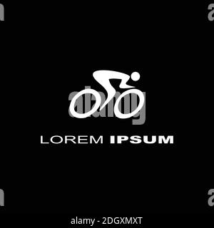 Cycling Race Vector logo illustration, emblem design template inspiration Stock Vector