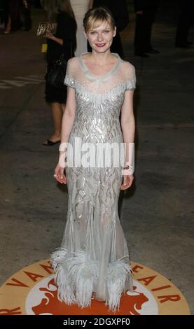 Kirsten Dunst attending the Vanity Fair Party Oscar Party, Los Angeles on 25/02/2007. Stock Photo