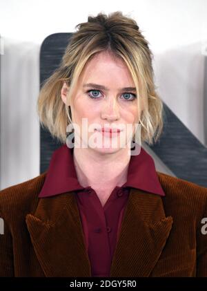 Mackenzie Davis attending the Terminator: Dark Fate photocall at the