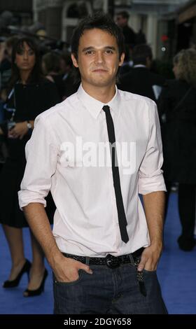 Gareth Gates arriving for the UK Premiere of 'Fantastic Four, Rise of the Silver Surfer,' at the Vue Cinema, Leicester Square, in central London. Stock Photo