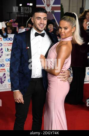 Tommy Fury and Molly Mae Hague attending the the 2019 Pride of Britain Awards, held at Grosvenor House in London. The Daily Mirror Pride of Britain Awards, in partnership with TSB, will broadcast on ITV on 5th November at 8pm. Picture credit should read: Doug Peters/EMPICS Stock Photo