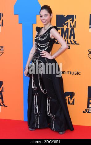 Dhasia Wezka attending the MTV Europe Music Awards 2019, held at the