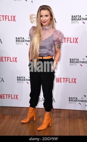 Julia Hardy arriving for the annual BAFTA Breakthrough Brit Party at