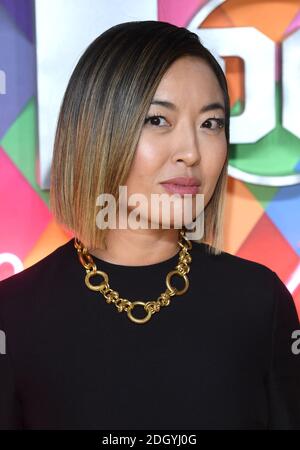 Cathy Yan attending the Birds of Prey World Premiere held at The Odeon BFI IMAX, Waterloo, London. Picture credit should read: Doug Peters/EMPICS Stock Photo