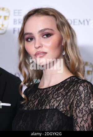 Lily-Rose Depp at the 73rd British Academy Film Awards held at the Royal Albert Hall, London.. Photo credit should read: Doug Peters/EMPICS Stock Photo