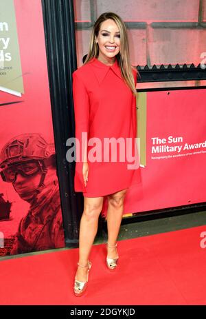 Katie Piper attending the 12th annual Sun Military Awards at Banqueting House, London.Photo credit should read: Doug Peters/EMPICS Stock Photo