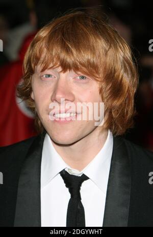 Rupert Grint arrives for The National Movie Awards at the Royal Festival Hall, central London. Stock Photo