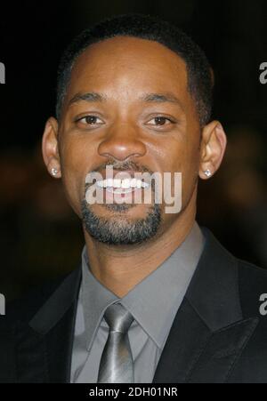 Will Smith attends the UK premiere of 'I Am Legend' held at the Odeon Cinema in Leicester Square, London. Stock Photo