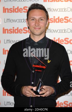 Alex Walkinshaw in the press room for the Inside Soap Awards 2008 at Gilgamesh, Camden Lock, in London. Stock Photo