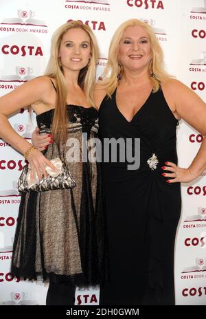 Vanessa Feltz (right) and her daughter Allegra arriving at the Costa Book of the Year Awards 2009, the Intercontinental Hotel, Hyde Park Corner, London. Stock Photo