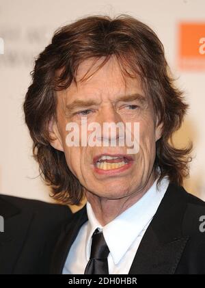 Mick Jagger at the 2009 British Academy Film Awards at the Royal Opera House in Covent Garden, central London. Stock Photo