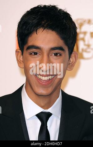 Dev Patel at the 2009 British Academy Film Awards at the Royal Opera House in Covent Garden, central London. Stock Photo