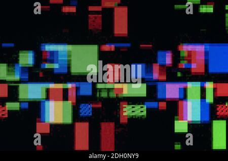 Abstract background, pattern of a digital glitch. Stock Photo