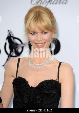 Claudia Schiffer arrives at the amFAR Gala Dinner and Auction held at the Hotel Du Cap in Antibes during the 62nd Festival de Film, Cannes. Stock Photo