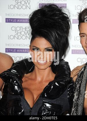 Katie Price arriving at The Clothes Show Live 2009 Style Awards at the Excel Centre in the Docklands, London. Stock Photo